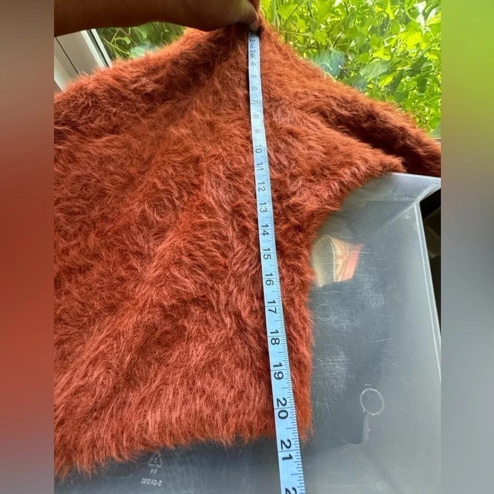 If it were me brown fuzzy sweater size XS
